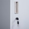 Standard Lock 2-Door Vertical Locker for Office Gym Shed School Home Storage Grey