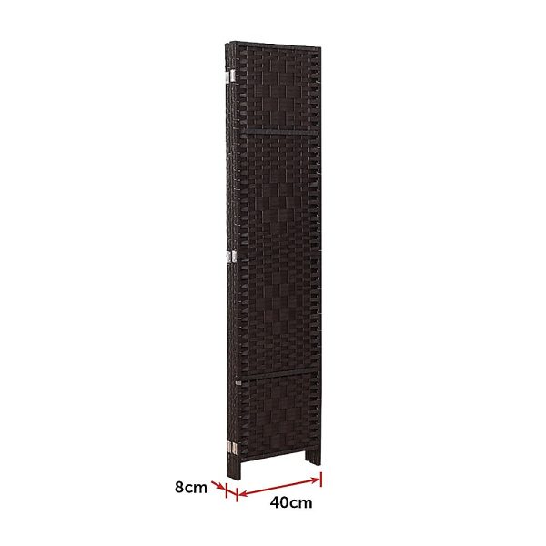 4 Panel Room Divider Screen Privacy Rattan Dividers Stand Fold