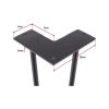 Set of 4 Industrial Retro Hairpin Table Legs 12mm Steel Bench Desk – 11cm Black