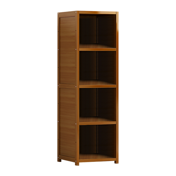 Bamboo Shelf Bookcase Display Storage Rack Stand Livingroom Bedroom.
