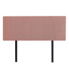Linen Fabric Double Bed Deluxe Headboard Bedhead – Pearl Copper Brown