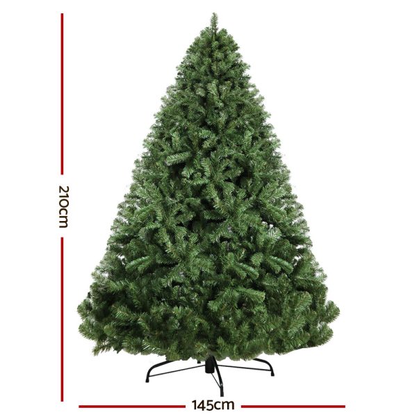 2.1M 7FT Christmas Tree Xmas Decoration Home Decor 1250 Tips Green