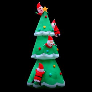Christmas Inflatable Santa Tree 5M Illuminated Decorations