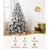 Jingle Jollys Christmas Tree 1.8M Xmas Tree with 350 LED Lights Snowy Tips
