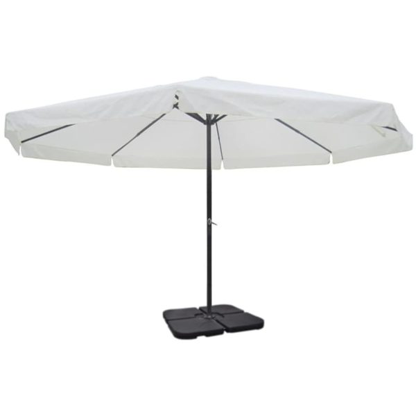 Aluminium Umbrella with Portable Base