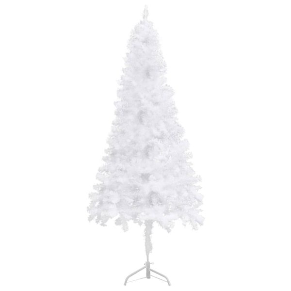 Corner Artificial Christmas Tree LEDs&Ball Set White 120 cm PVC