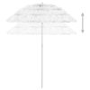 Beach Umbrella White 180 cm