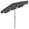 Beach Umbrella Anthracite 200×125 cm