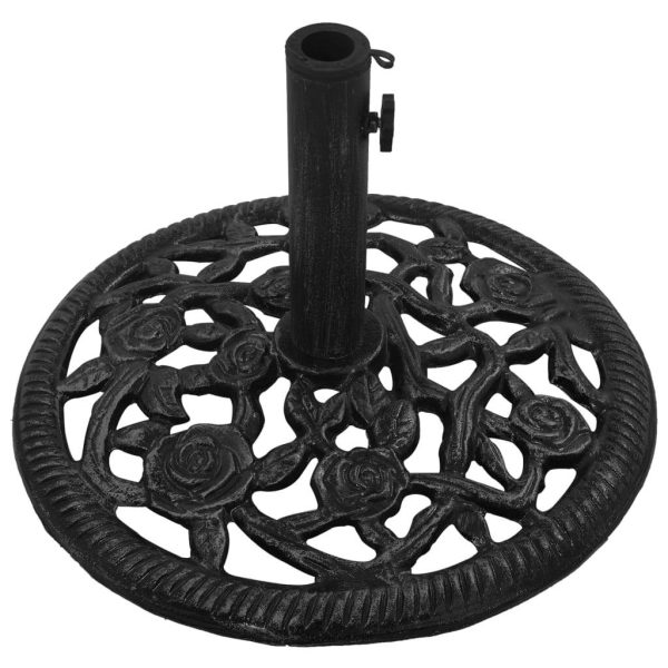Umbrella Base Black 48x48x33 cm Cast Iron