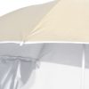 Beach Umbrella with Side Walls Sand 215 cm