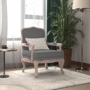 Sofa Chair Dark Grey 64x64x90 cm Fabric