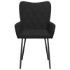 Dining Chairs 2 pcs Black Fabric