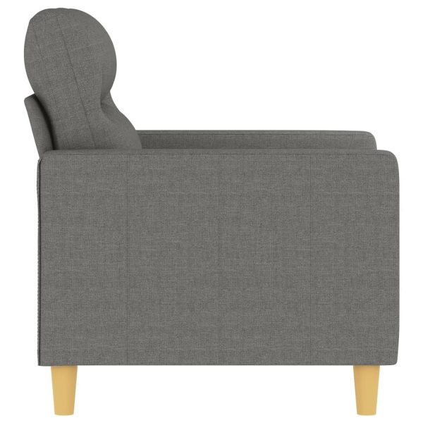 Vermilion Sofa Chair Dark Grey 60 cm Fabric