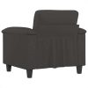Angeles Sofa Chair Dark Grey 60 cm Microfibre Fabric