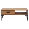 Coffee Table 90x50x35 cm Solid Recycled Pinewood