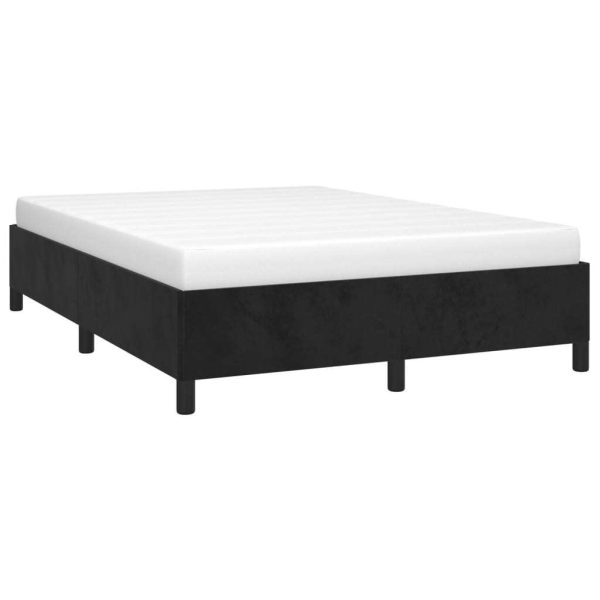 Bed Frame Black 107×203 cm King Single Size Velvet