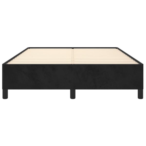 Bed Frame Black 107×203 cm King Single Size Velvet