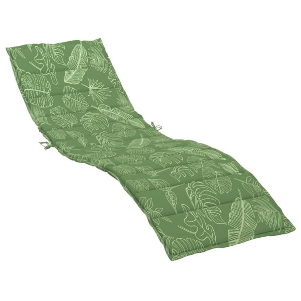 Sun Lounger Cushion Leaf Pattern Oxford Fabric