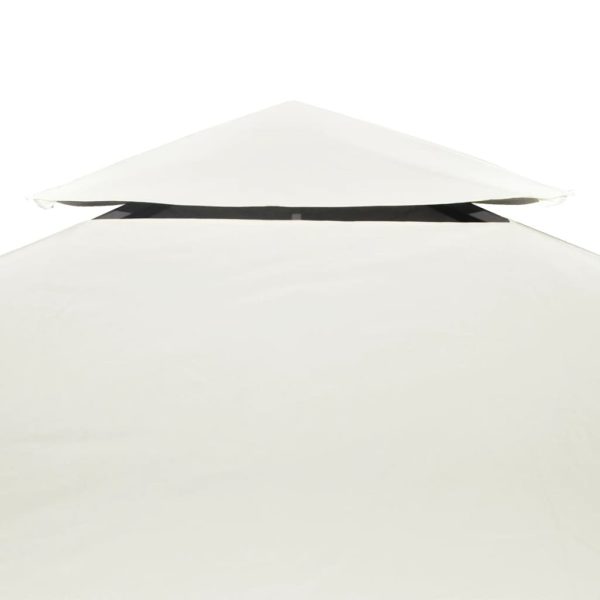 Waterproof Gazebo Cover Canopy 310 g / m² Cream White 3 x 3 m