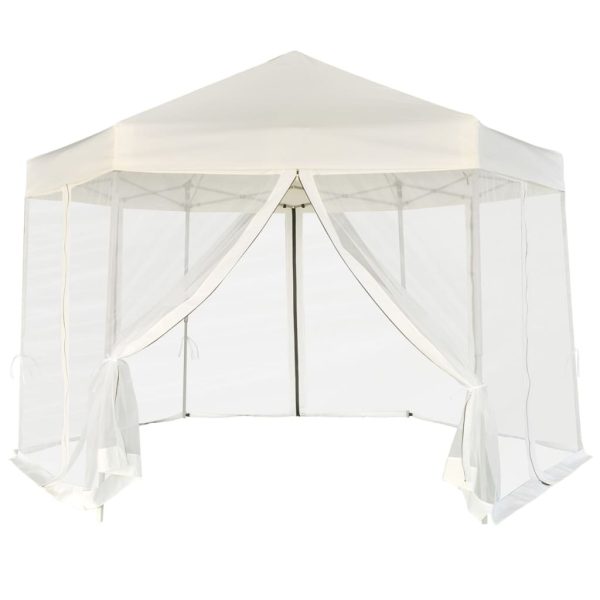Hexagonal Pop-Up Marquee with 6 Sidewalls 3.6×3.1 m