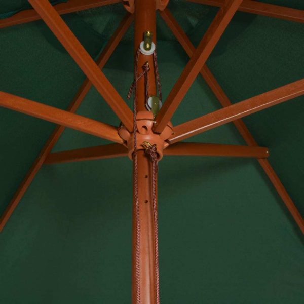 Parasol 200×300 cm Wooden Pole