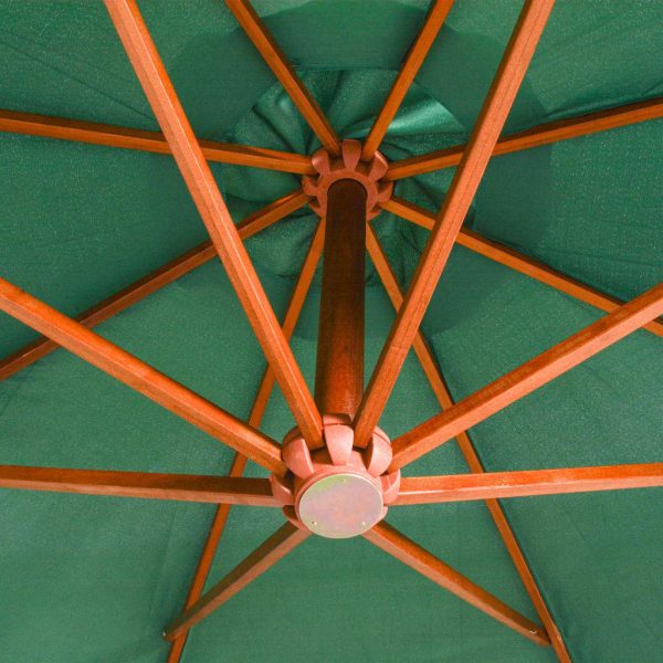 Hanging Parasol 350 cm Wooden Pole