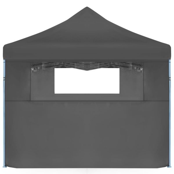 Folding Pop-up Party Tent with 5 Sidewalls 3×9 m Anthracite