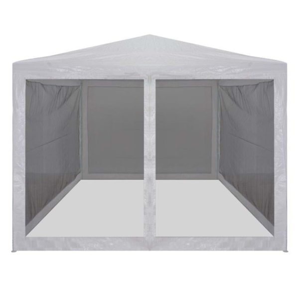 Party Tent with 4 Mesh Sidewalls 3×3 m