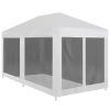 Party Tent with 6 Mesh Sidewalls 6×3 m