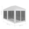 Party Tent with 6 Mesh Sidewalls 6×3 m