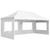 Professional Folding Party Tent with Walls Aluminium 6×3 m White