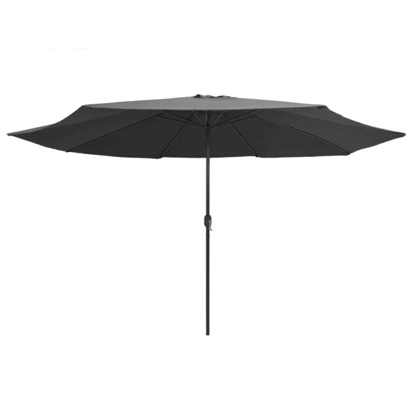 Outdoor Parasol with Metal Pole 400 cm Anthracite
