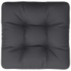 Pallet Cushion Black 50x50x10 cm Fabric
