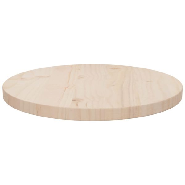 Table Top Ø40×2.5 cm Solid Wood Pine