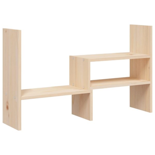 Monitor Stand (39-72)x17x43 cm Solid Pine Wood