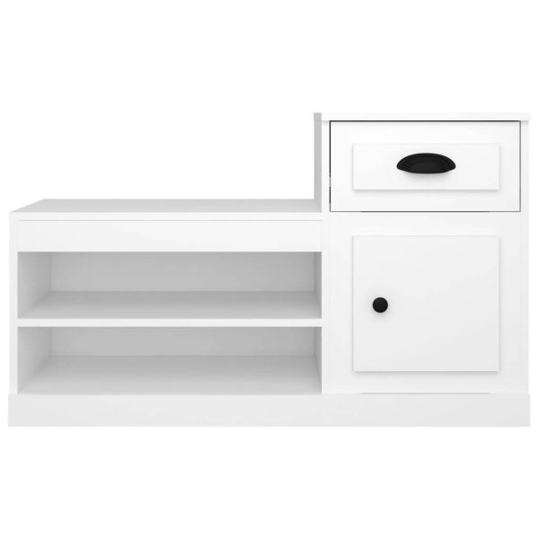 Shoe Cabinet White 100x42x60 cm Engineered Wood