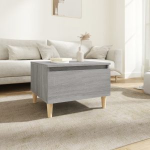 Wadsworth Side Table Grey Sonoma 50x46x35 cm Engineered Wood
