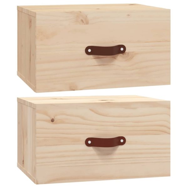 Arbutus Wall-mounted Bedside Cabinets 2 pcs 40×29.5×22 cm