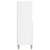 Highboard White 60x36x110 cm Engineered Wood
