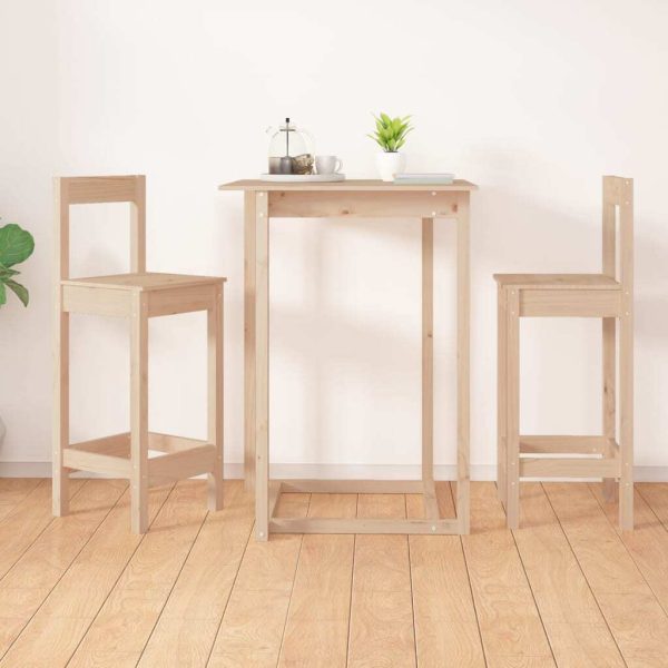Bar Chairs 2 pcs 40×41.5×112 cm Solid Wood Pine