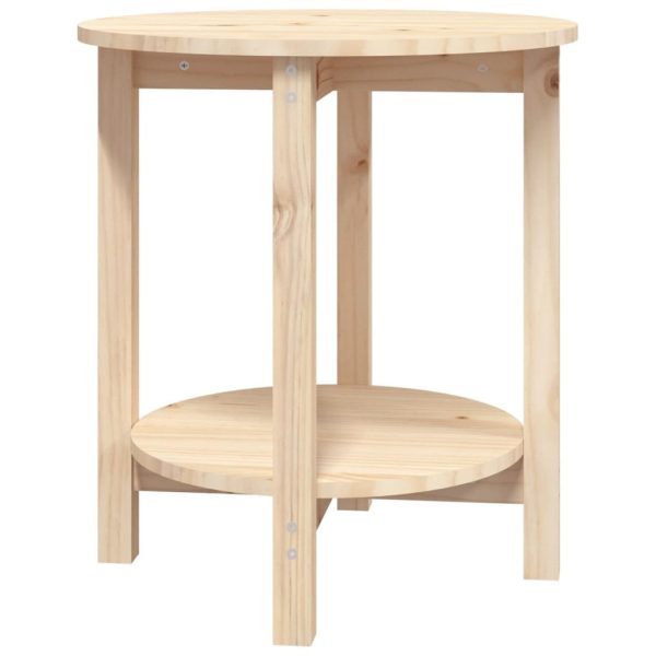 Coffee Table Ø 55×60 cm Solid Wood Pine