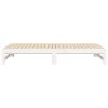 Pull-out Day Bed White 2x(92×187) cm Solid Wood Pine