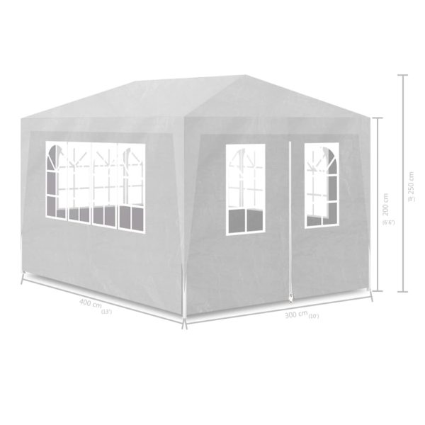 Party Tent 3×4 m White