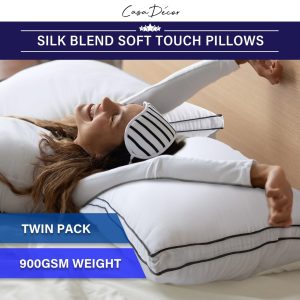 Casa Decor Silk Blend Pillow – Twin Pack