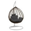 Arcadia Furniture Rocking Egg Chair – Oatmeal and Grey