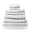 Royal Comfort Eden Egyptian Cotton 600 GSM 8 Piece Towel Pack White