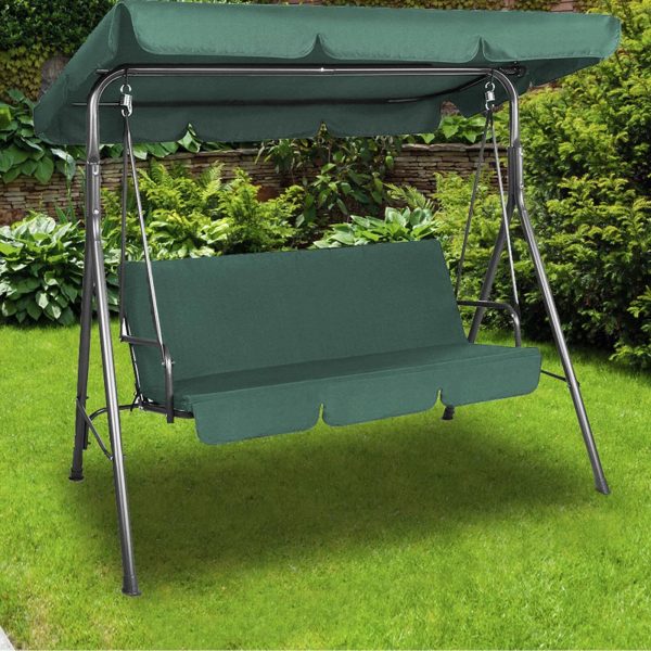 Milano Outdoor Steel Swing Chair – Dark Green (1 Box)