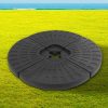 Outdoor Umbrella Stand 4 x Base Pod Plate Sand/Water Patio Cantilever Fanshaped