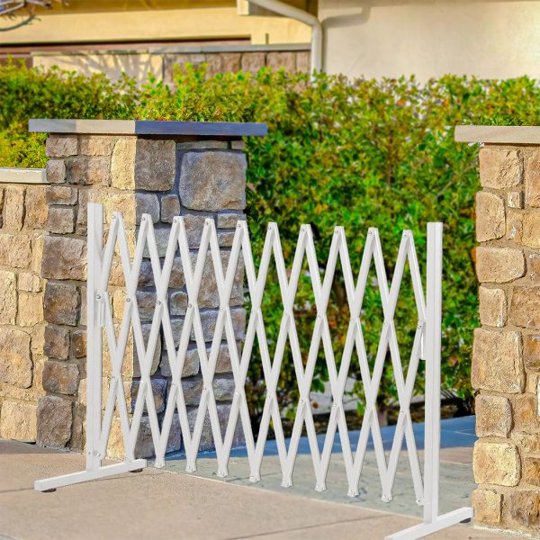Garden Gate Security Pet Baby Fence Barrier Safety Aluminum Indoor Outdoor