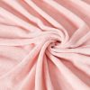 Fitted Bed Sheet Set Pillowcase Flannel Queen Size Winter Warm Pink